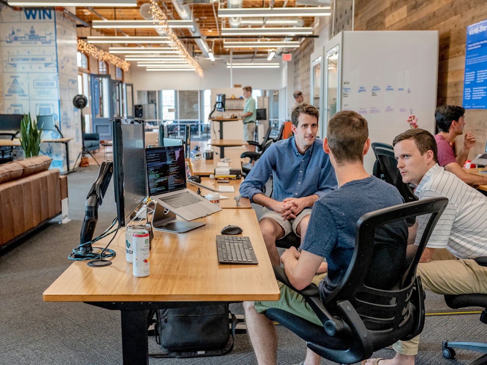 Ingrain engineers collaborating around a table in the office